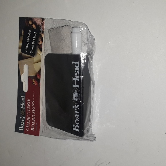 4 NEW BOAR's HEAD CHARCUTERIE BOARD SIGNS CUTTING BOARD FOOD DISPLAY GREASE PEN - Picture 2 of 3